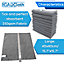 IGADCloth Set of 10 Microfiber cloths 40x40cm Grey
