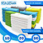 IGADCloth Set of 50 Microfiber cloths 40x40cm White
