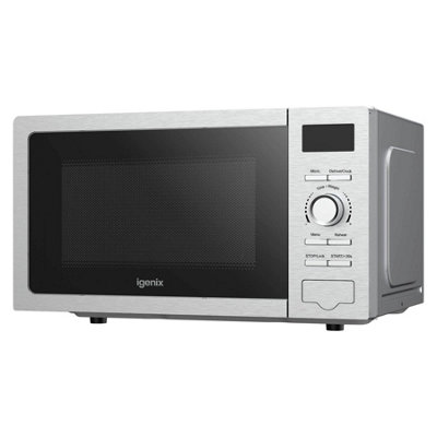 Igenix 20L 800W Stainless Steel Digital Microwave, 5 Power Levels ...