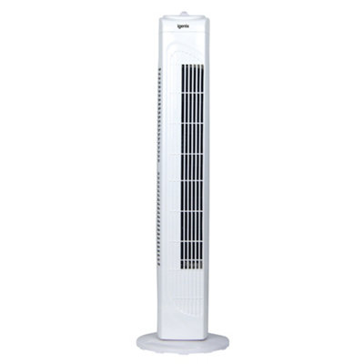 Igenix DF0029 Tower Fan, Oscillating, 29 Inch, 3 Speed Settings with Auto Shut Off, White