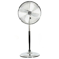 Igenix DF1660 Pedestal Fan, 16 Inch, Oscillating, 3speeds, Chrome