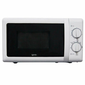 Igenix IG2083 Manual Microwave, 6 Power Levels Including Defrost, White