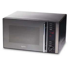 Igenix IG2590 Digital Combination Microwave & Grill, 10 Auto Cooking Menus, Black