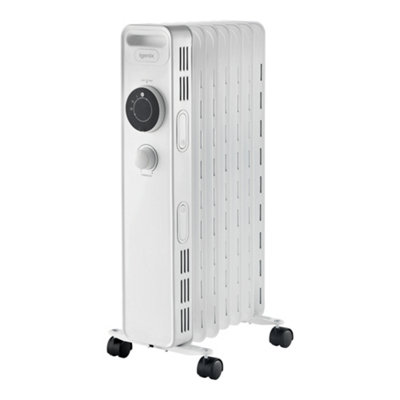Igenix IG2615, Oil Filled Radiator Heater, 1.5kW/1500 W, Safety Cut Off |  DIY at Bu0026Q