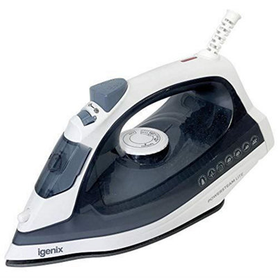 Igenix IG3116 PowerSteam Steam Iron, 1600 W, 220 ml Water Tank, Blue/White