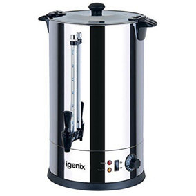 Igenix IG4008 Catering Urn & Hot Water Boiler, 8 Litre