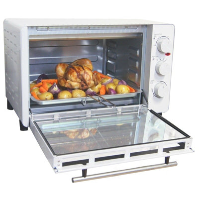 Igenix IG7131 Tabletop Mini Oven & Grill, 60 Minute Timer, White