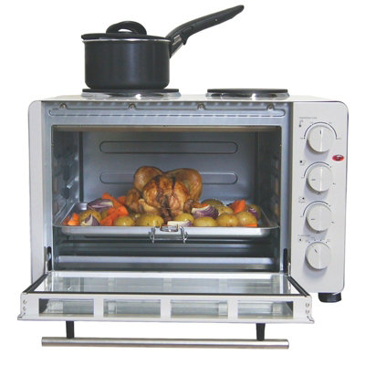 Igenix IG7145 Tabletop Mini Oven & Grill , Separate Heating Controls , White