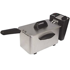 Igenix IG8015 Deep Fat Fryer, Inner Bowl for Easy Cleaning, Silver