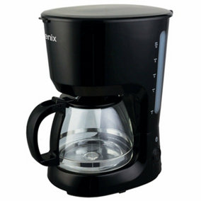 Igenix IG8127, Filter Coffee Machine, 10 Cup Carafe, 1.25 Litre, Black