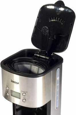 Igenix IG8250, Digital Filter Coffee Machine, 24 Hour Timer, 1.5 Litre, Stainless Steel