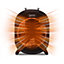 Igenix IG9022, Electric Fan Heater with 2 Heat Settings, Portable, Black