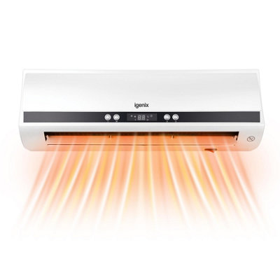 Igenix IG9042 Over Door Fan Heater Air Curtain, Wall Mounted, 2000 W, White  | DIY at Bu0026Q