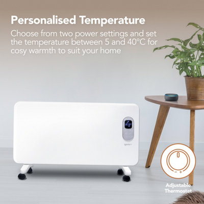 heater8枚セット Electric Space Heater 1500W Energy Efficient, 80° Oscillating PTC