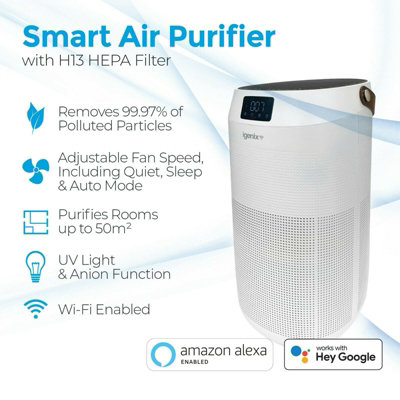 Igenix IG9600WIFI Smart WIFI Air Purifier with Amazon Alexa & Google Assistant