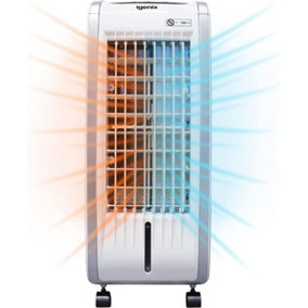 Igenix IG9704, Evaporative Air Cooler with Fan Heater, Portable 4-in-1
