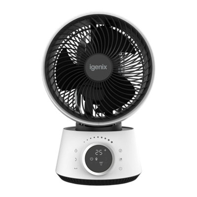 Igenix IGFD4009W Air Circulator Turbo Fan, 9 Inch, 32 Wind Speeds, White