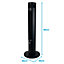 Igenix IGFD6035B Digital Tower Fan, 35 Inch, Black