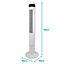 Igenix IGFD6043W Digital Tower Fan, 43 Inch, White