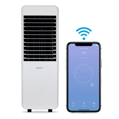 Igenix IGFD7010WIFI Smart Digital 10 Litre Air Cooler Fan, White