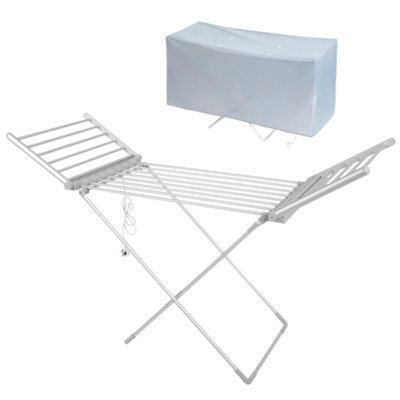 Igenix IGHA01220S Winged Heated Electric Airer, Fordable & Lightweight, Silver