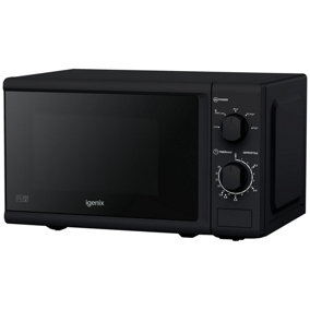Igenix IGM0820B Solo Microwave, 35 Minute Timer, 800W, Black