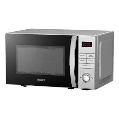 Igenix IGM0821SS Digital Microwave, 20 Litre, 800 W,  Stainless Steel