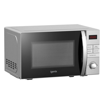 Igenix IGM0821SS Digital Microwave, 20 Litre, 800 W,  Stainless Steel