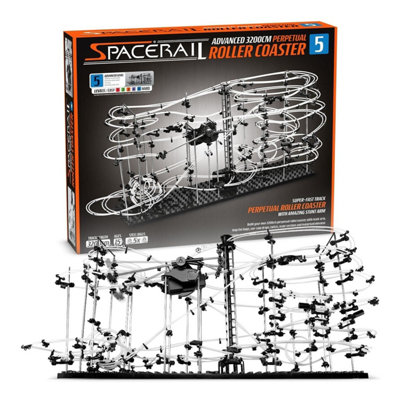 IGGI SpaceRail Level 5 Perpetual Rollercoaster Rail Self Build Game Marble Run