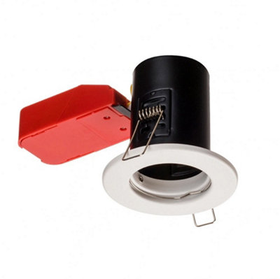IGS/FW Fire Rated Fixed Downlight in a White Finish