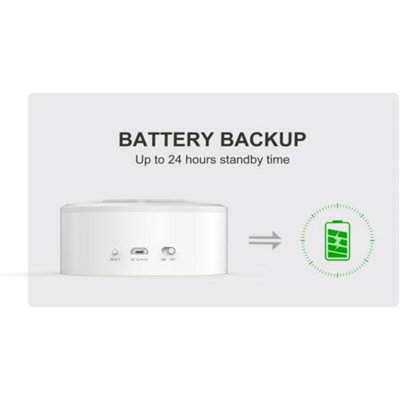 iHelios Smart Indoor Sirene Zigbee 85 dB Alexa Google Home Alarm Light
