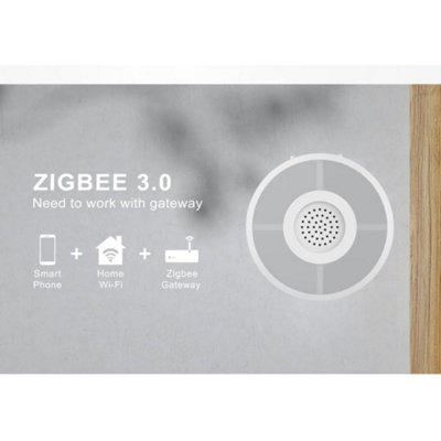iHelios Smart Indoor Sirene Zigbee 85 dB Alexa Google Home Alarm Light