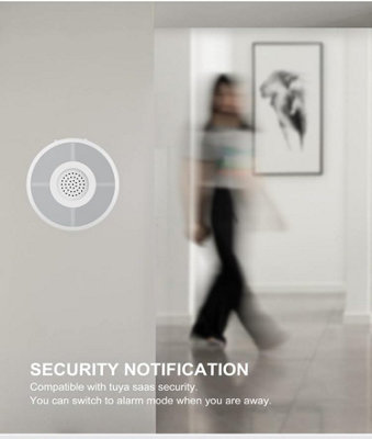 iHelios Smart Indoor Sirene Zigbee 85 dB Alexa Google Home Alarm Light