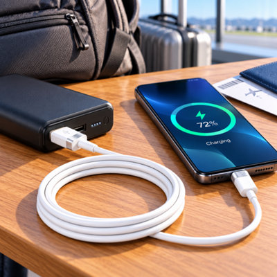 IKAKU USB A to USB C Cable 2 Pack 1m and 2m 60W 3A Charging and Data ...