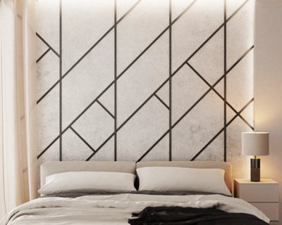 ILCOM decorative profile I 10mm x 2700mm x 0.65mm Black Brushed Stainless Steel