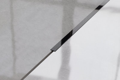ILCOM decorative profile I 10mm x 2700mm x 0.65mm Black Polished Stainless Steel