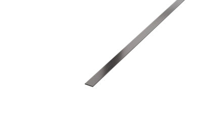 ILCOM decorative profile I 10mm x 2700mm x 0.65mm Grey Brushed Stainless Steel