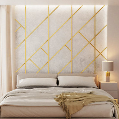 ILCOM decorative profile I 28mm x 2700mm x 0.65mm Gold Brushed Stainless Steel