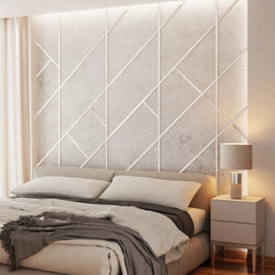 ILCOM decorative profile I 38mm x 2440mm x 0.65mm Silver Brushed Stainless Steel