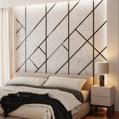 ILCOM decorative profile I 38mm x 2700mm x 0.65mm Black Polished Stainless Steel