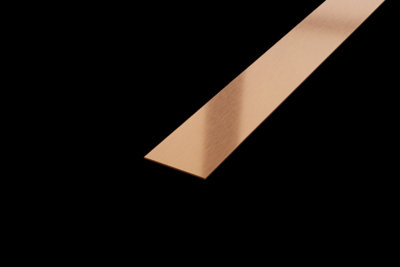 ILCOM decorative profile I 38mm x 2700mm x 0.65mm Copper Brushed Stainless Steel