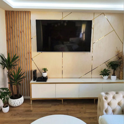 ILCOM decorative profile I 38mm x 2700mm x 0.65mm Gold Polished Stainless Steel