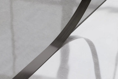 ILCOM decorative profile I 38mm x 2700mm x 0.65mm Grey Brushed Stainless Steel