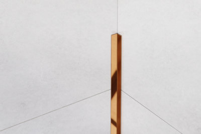 ILCOM decorative profile Li 10mm x 2440mm x 0.6mm Copper Polished Stainless Steel