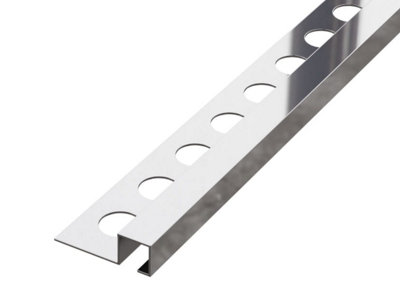 ILCOM decorative profile Qs 10mm x 2440mm x 0.6mm Silver Polished ...