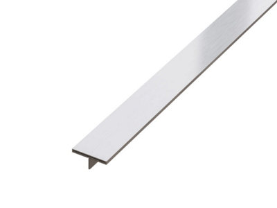 ILCOM decorative profile Ts 15mm x 2440mm x 0.6mm Silver Brushed Stainless Steel