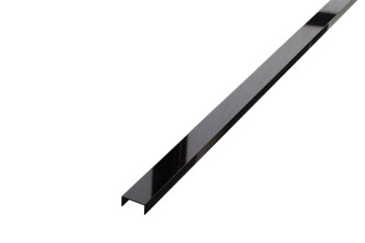 ILCOM decorative profile U 20mm x 2440mm x 0.6mm Black Polished Stainless Steel