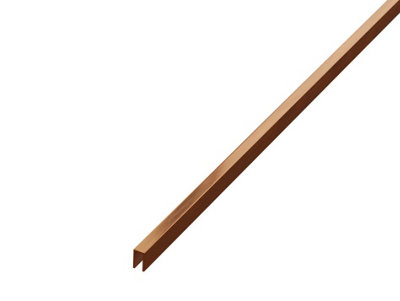ILCOM decorative profile U 5mm x 2440mm x 0.6mm Copper Brushed Stainless Steel