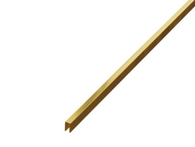 ILCOM decorative profile U 5mm x 2700mm x 0.6mm Gold Brushed Stainless Steel