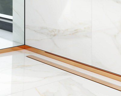 ILCOM Shower profile 12mm x 1300mm  Copper Polished Stainless Steel